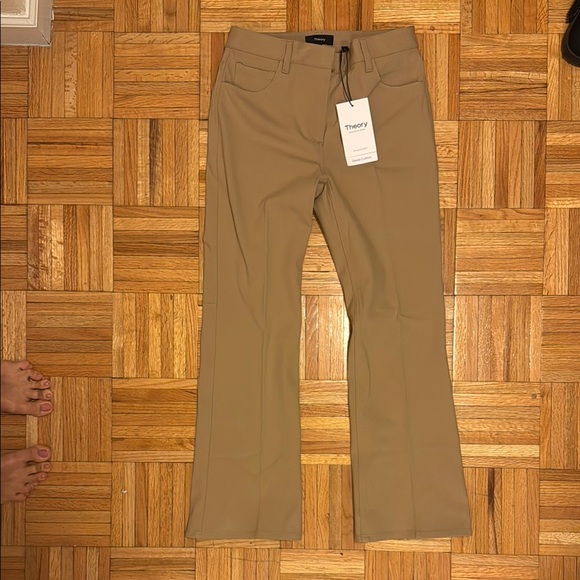 Theory Camel Straight-Leg Cut Stretch - Picture 2 of 3